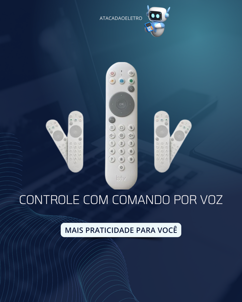 ZERO MENSALIDADES - ÚLTIMO DIA DE PROMOÇÃO - BTV PLUS MULTICANAIS + CONTROLE POR COMANDO DE VOZ