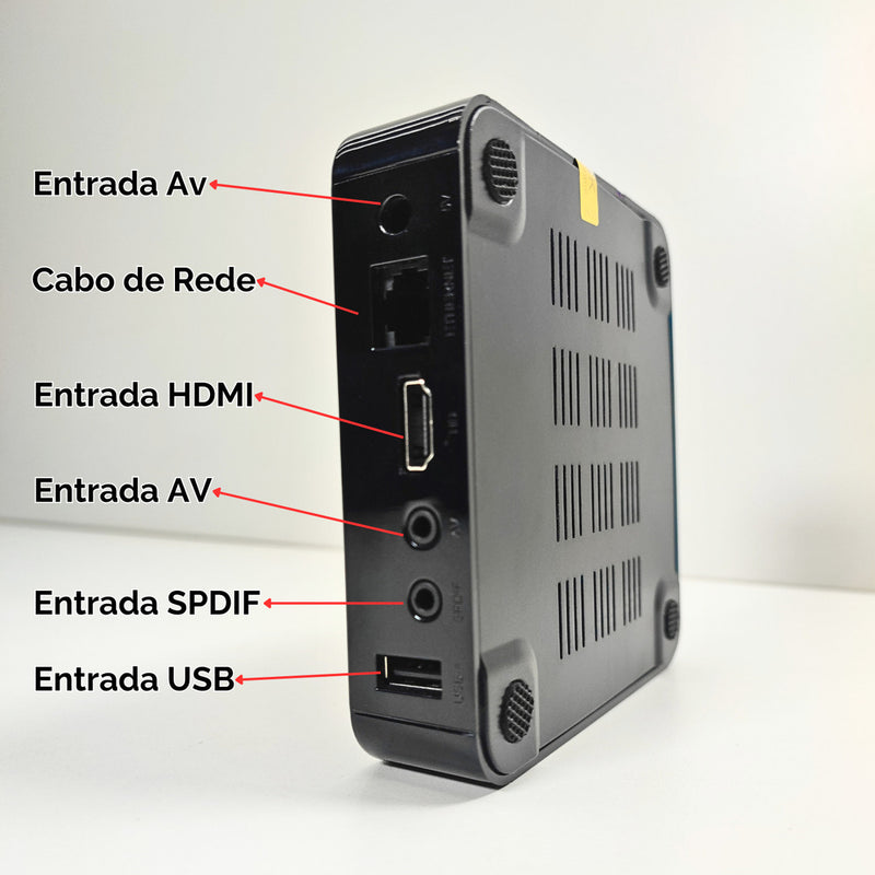 Smart Tv Box Android 4k Com Play Store Baixa Aplicativos