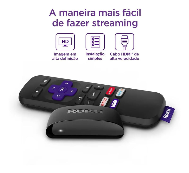 Roku Dispositivo De Streaming Para Tv Hd/full Hd Com Controle Remoto