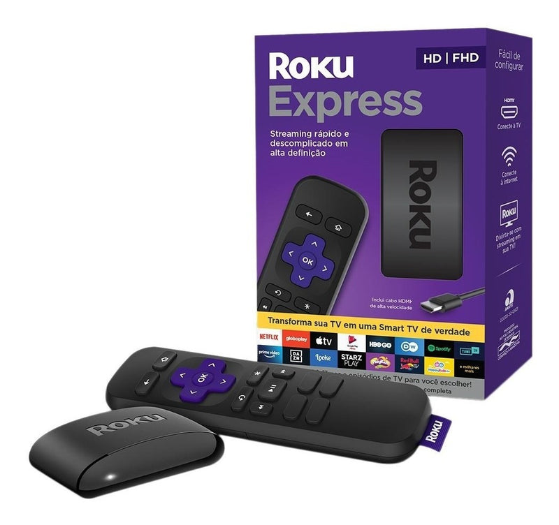 Roku Dispositivo De Streaming Para Tv Hd/full Hd Com Controle Remoto