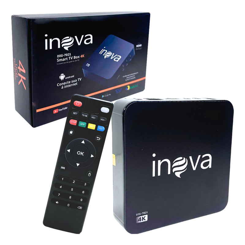 Smart Tv Box Android 4k Com Play Store Baixa Aplicativos